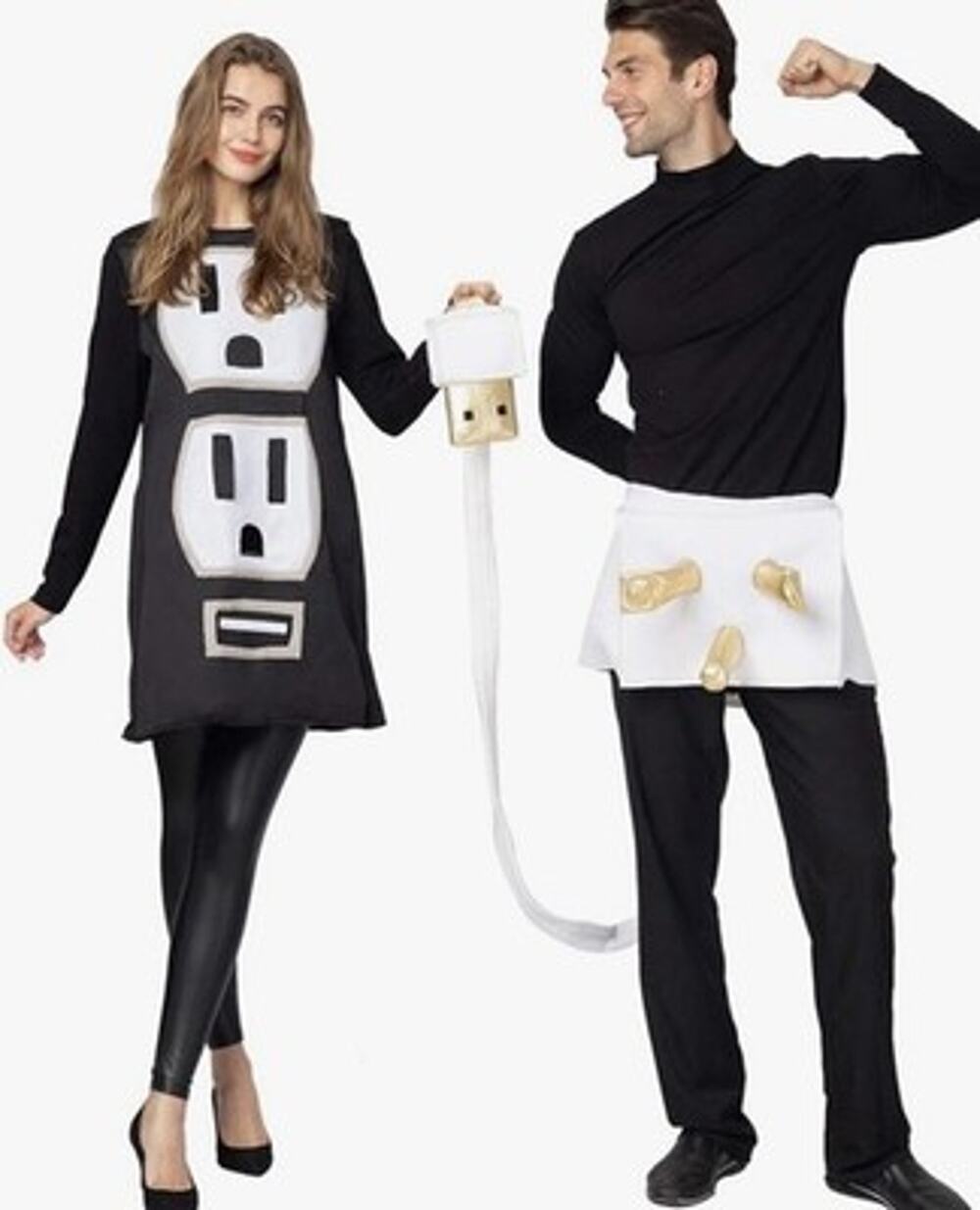 Plug and Socket Halloween Costume Adult, Couples Size Standard/ M